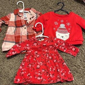 Carter's Baby Dresses & Sweatshirt Set